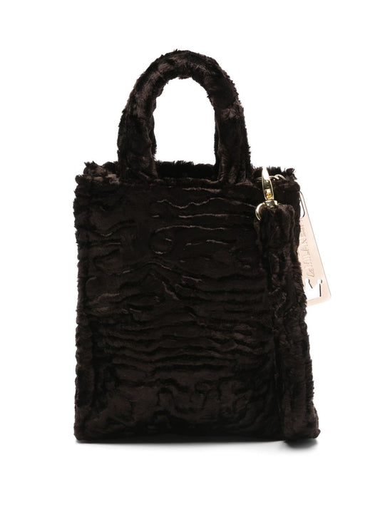 La Milanesa Faux-fur double-handle tote bag