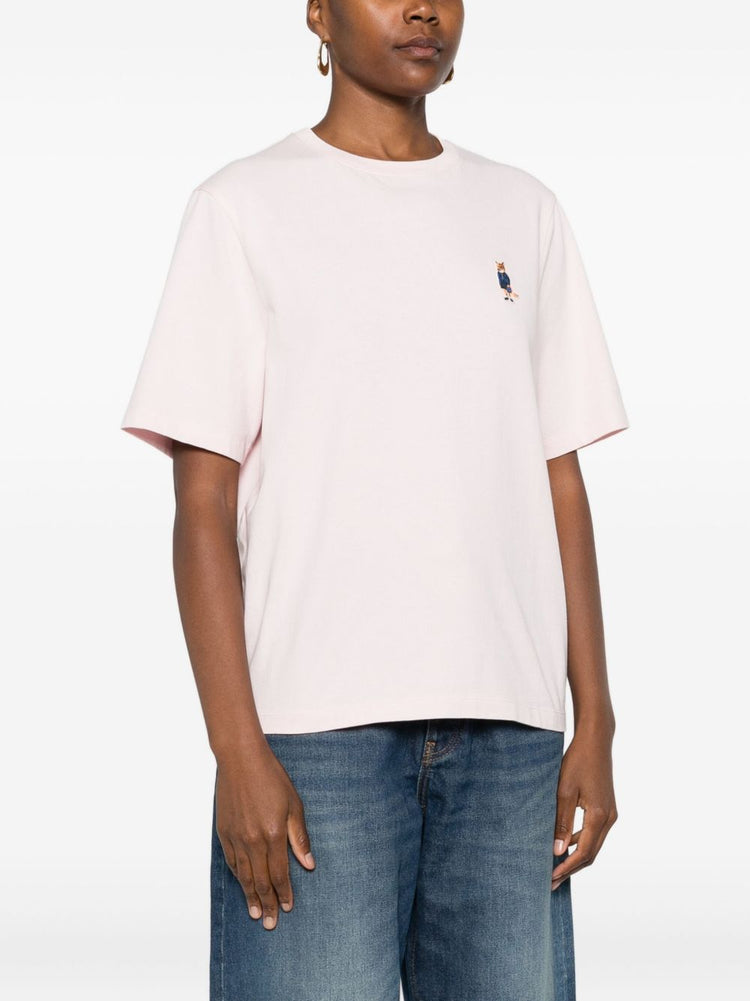 Maison Kitsuné Fox-embroidered cotton T-shirt