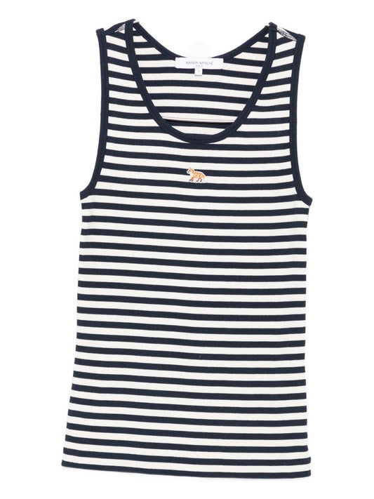 Maison Kitsuné Top with embroidery