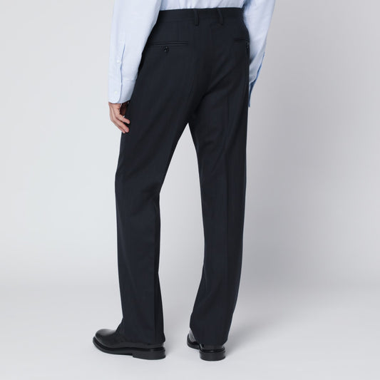 Lardini Blue wool blend trousers