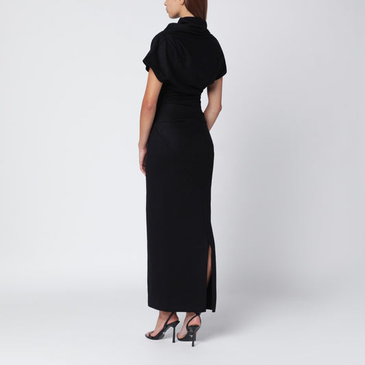 Entire Studios Black wool midi dress