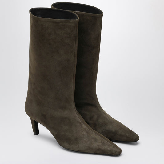 Jude Cave boots in cocoa suede leather