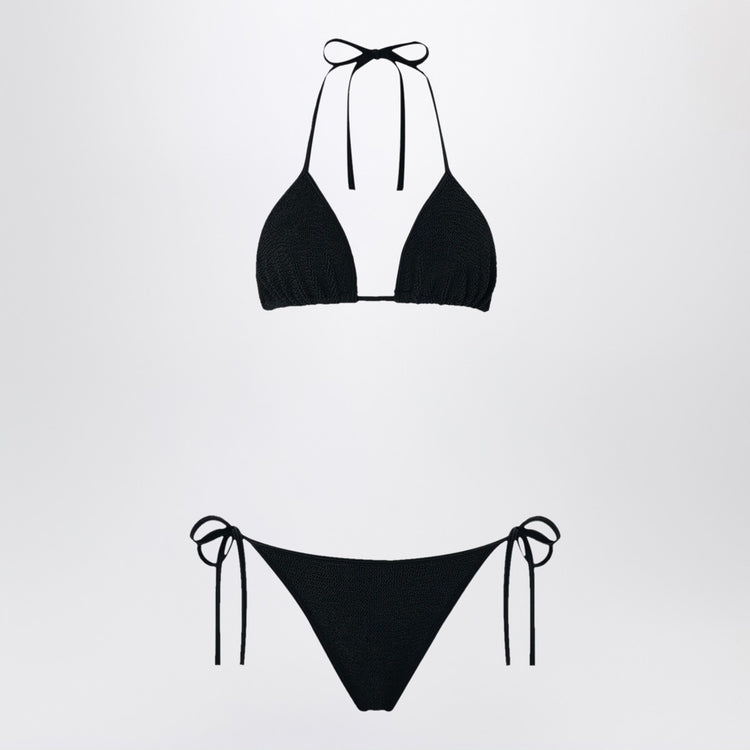 Hunza G. Hunza G Gina triangle bikini set in black