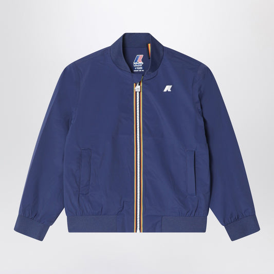 K-Way Aorelian blue nylon jacket