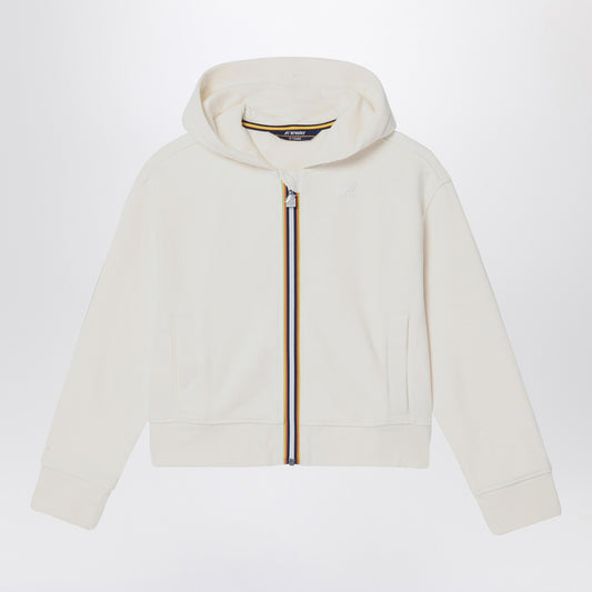 K-Way Divine white hooded sweatshirt