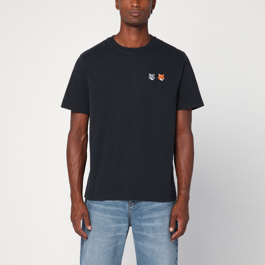 Maison Kitsuné Anthracite grey cotton T-shirt