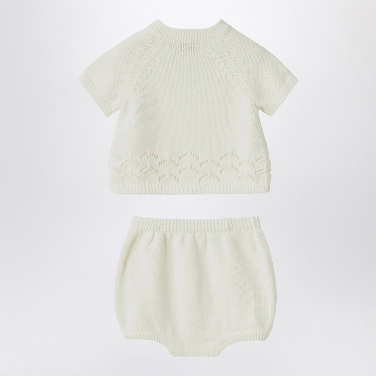 Il Gufo White milk set in organic cotton
