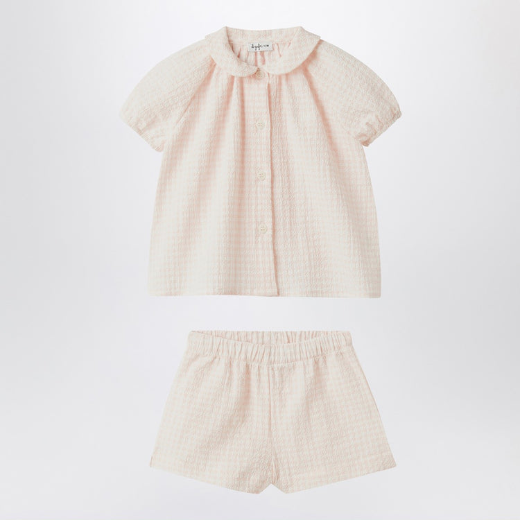 Il Gufo Pink set in seersucker