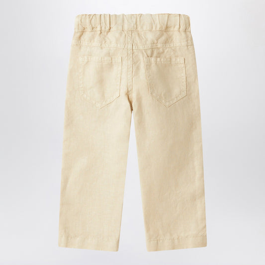 Il Gufo Beige linen trousers