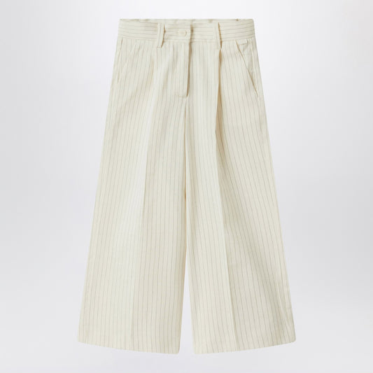 Il Gufo Pinstriped cotton pants