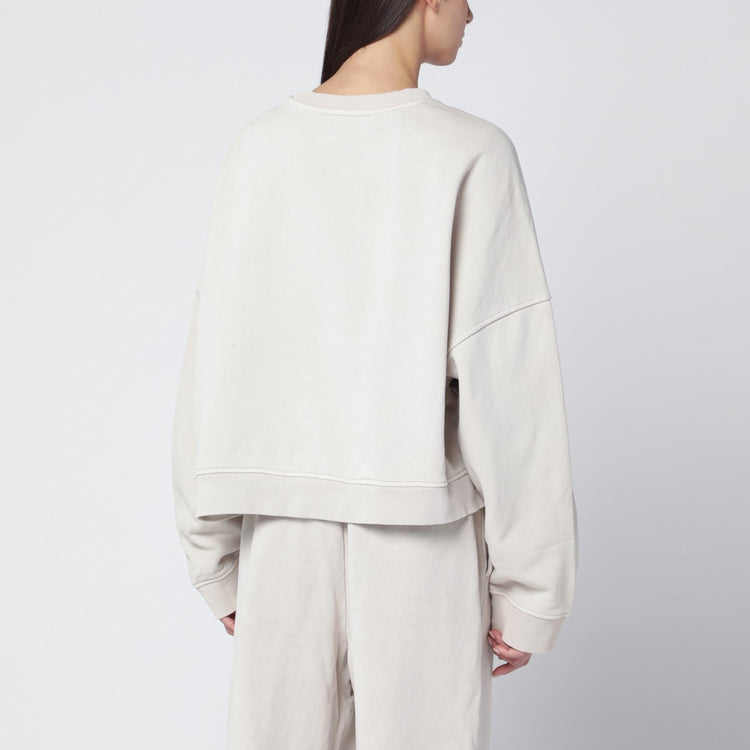 Entire Studios Oversized white crewneck sweatshirt