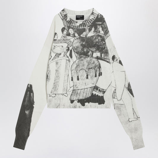 Enfants Riches Déprimés The Ballroom Dance sweater in black/ivory