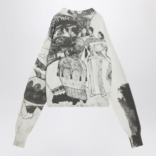 Enfants Riches Déprimés The Ballroom Dance sweater in black/ivory