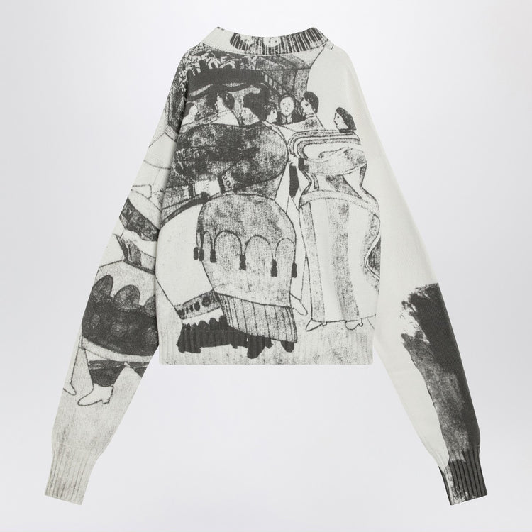 Enfants Riches Déprimés The Ballroom Dance sweater in black/ivory