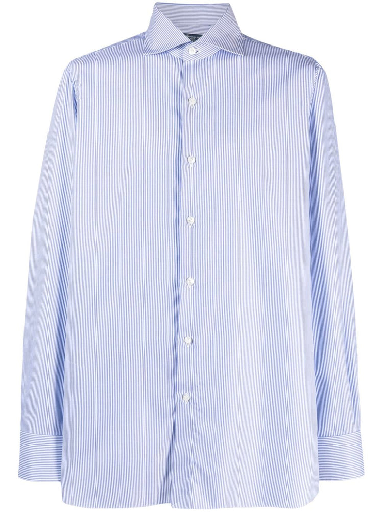 FINAMORE 1925 NAPOLI Shirts Blue