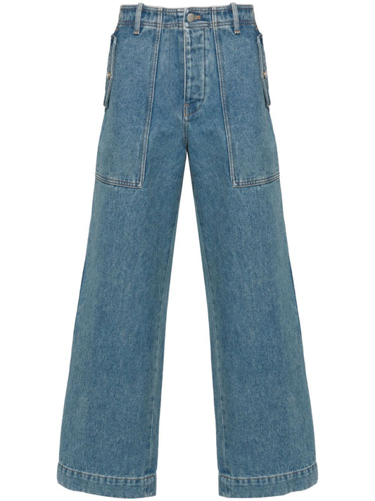 Maison Kitsuné MAISON KITSUNE' Jeans Clear Blue