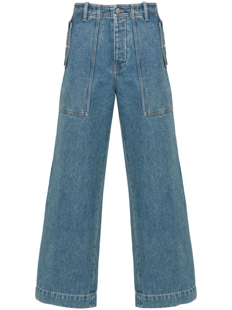 Maison Kitsuné MAISON KITSUNE' Jeans Clear Blue