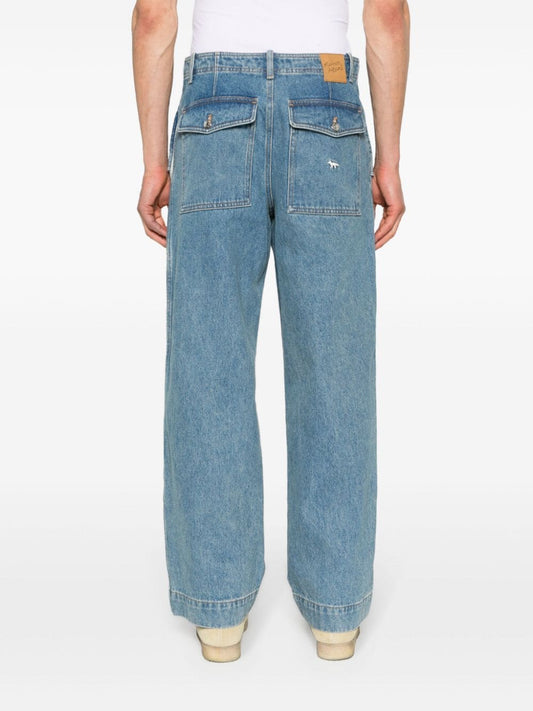 Maison Kitsuné MAISON KITSUNE' Jeans Clear Blue