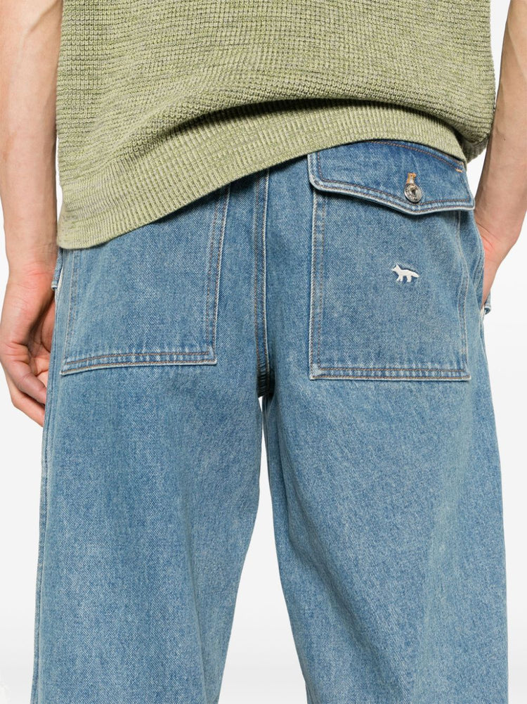 Maison Kitsuné MAISON KITSUNE' Jeans Clear Blue