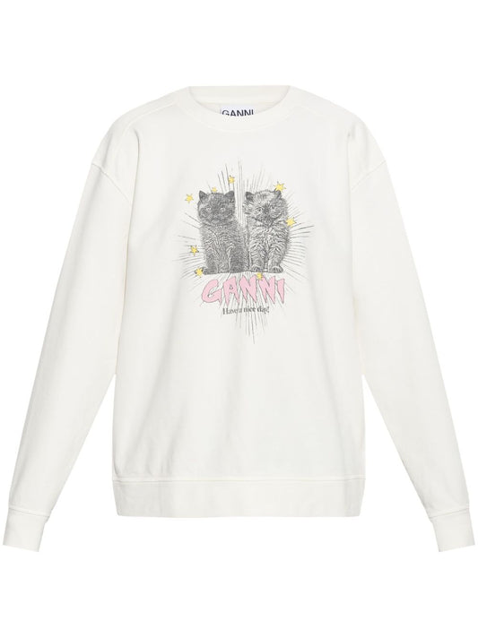 Ganni Kittens Sweatshirt