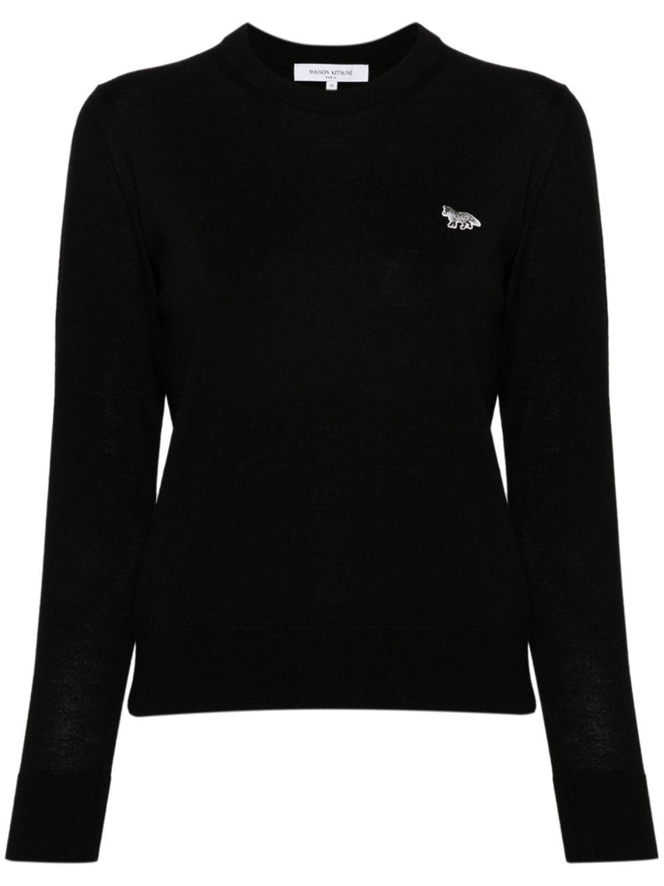 Maison Kitsuné Maison Kitsune Baby Fox-patch sweater
