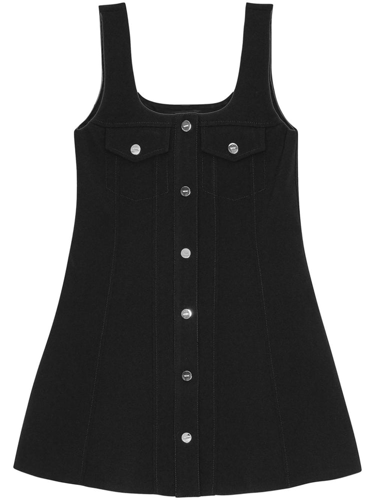 Ganni crepe mini dress