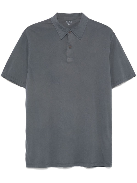 Hartford Light polo in Steel blue