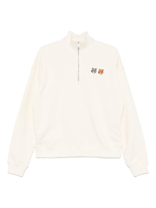 Maison Kitsuné Cotton zip-up sweatshirt