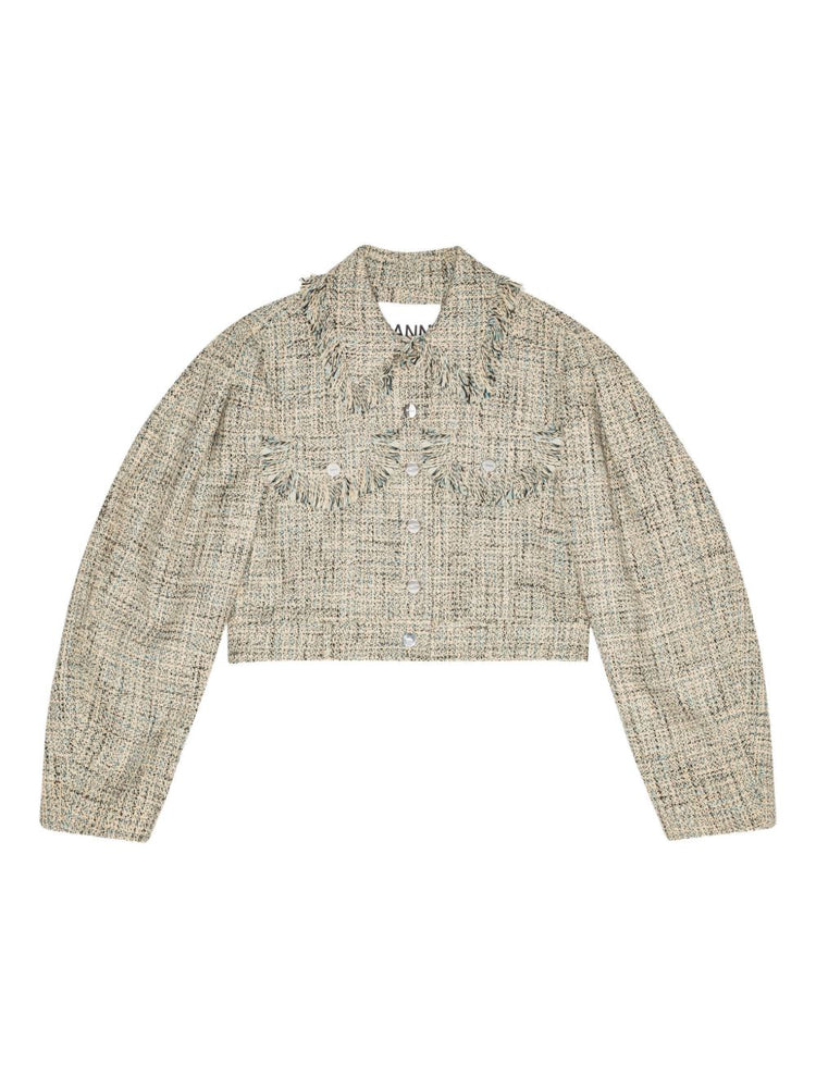 GANNI Jackets Beige