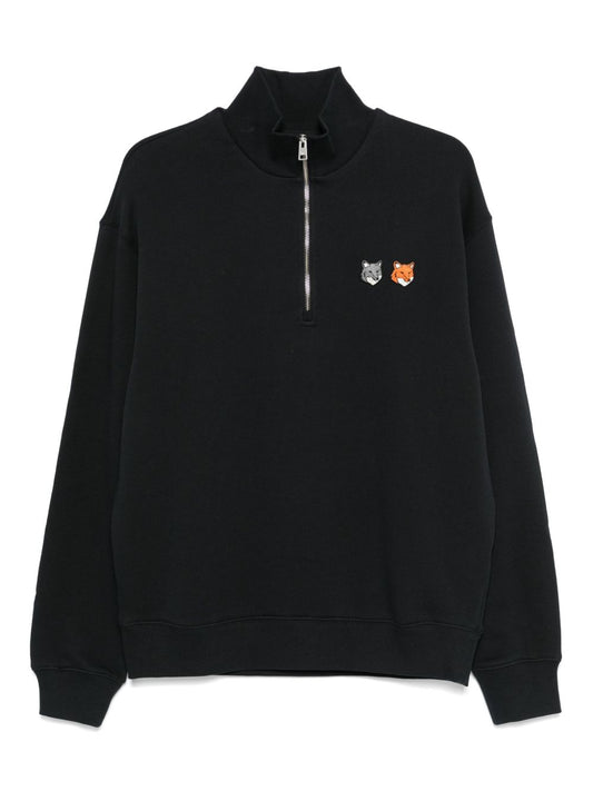 Maison Kitsuné Fox Head half-zip sweatshirt