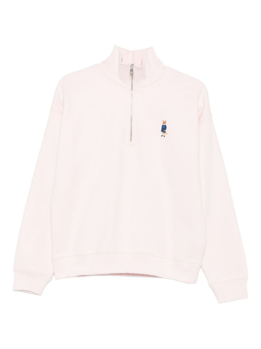 Maison Kitsuné Embroidered-logo sweatshirt
