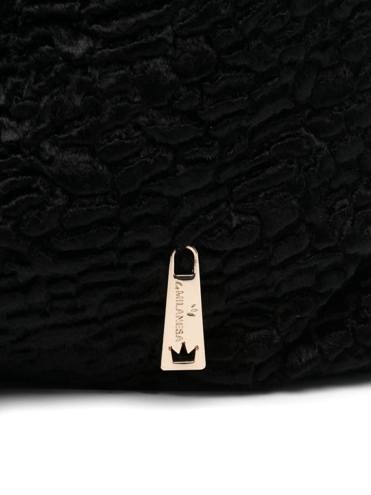 La Milanesa Textured triangular tote bag
