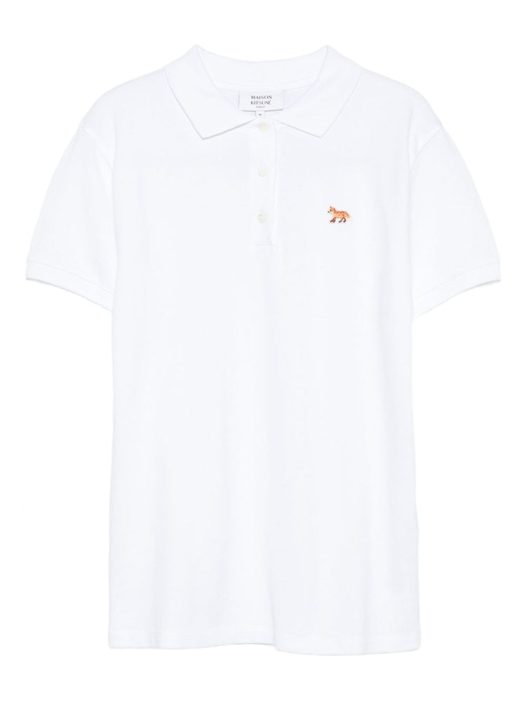 Maison Kitsuné Fox-embroidered polo shirt
