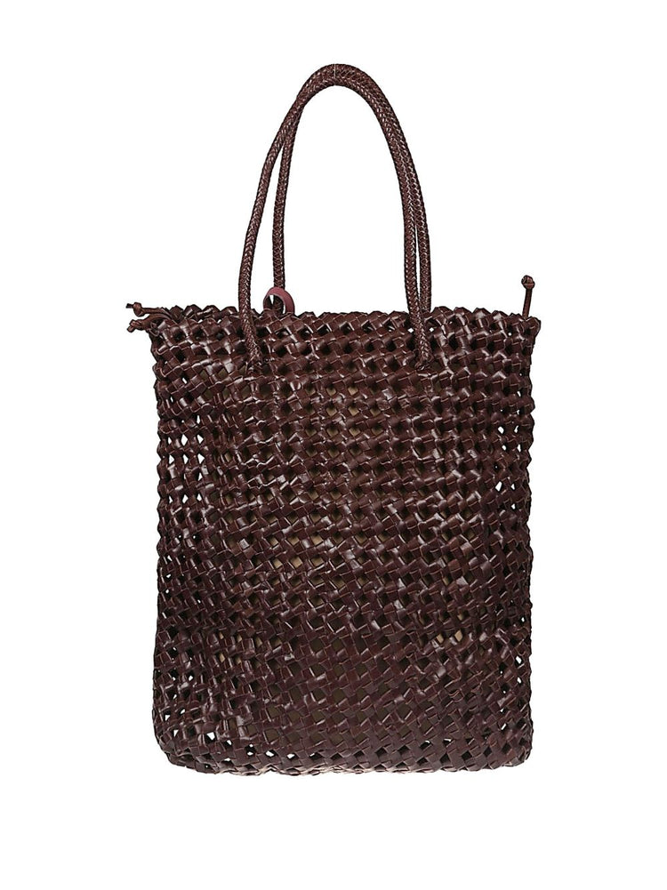 VIPERA Trim leather tote bag