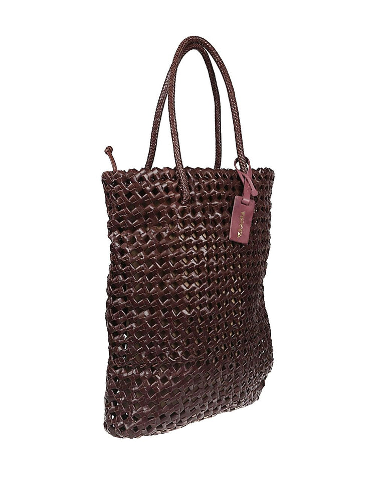 VIPERA Trim leather tote bag