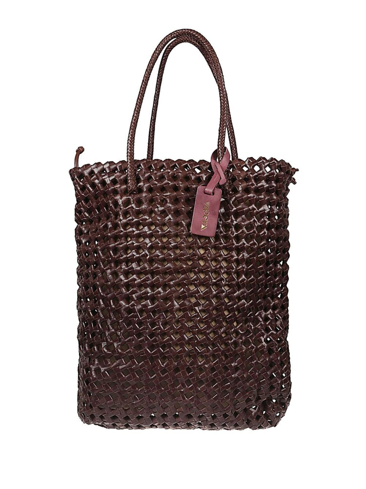 VIPERA Trim leather tote bag