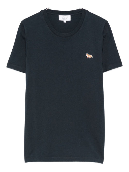 Maison Kitsuné Embroidered-logo t-shirt