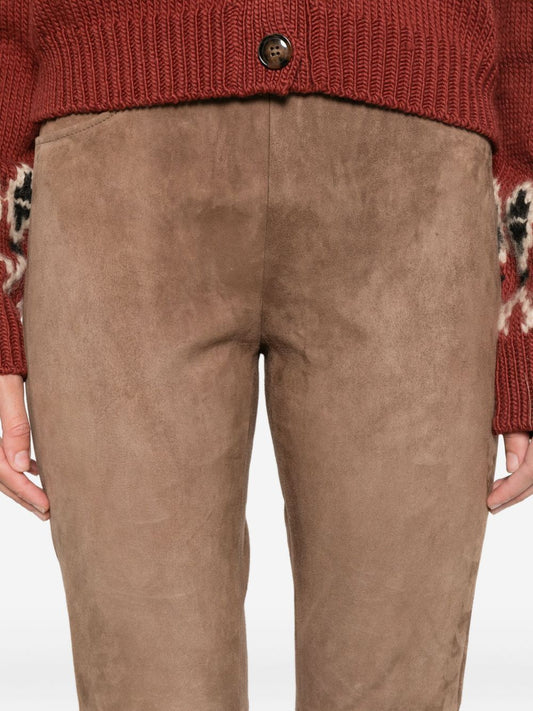 Via Masini 80 Trousers Brown