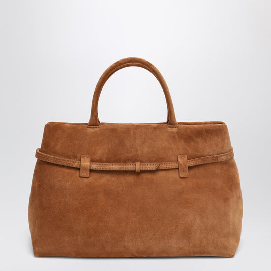 Manu Atelier Le Cambon 35 Camel bag in suede
