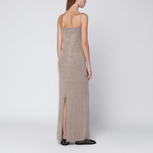 ALMADA LABEL Fiona dress in brushed beige cashmere