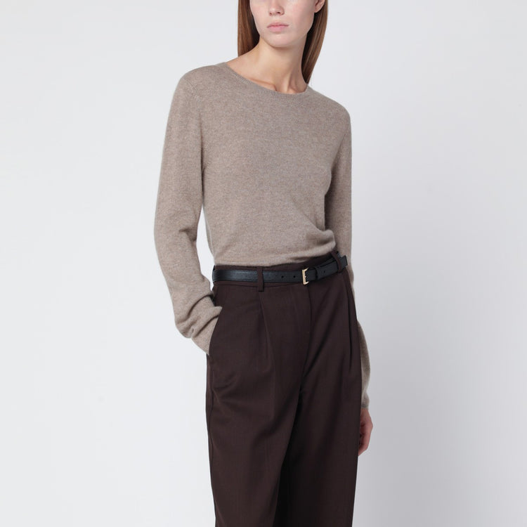 ALMADA LABEL Awa sweater in beige organic cashmere