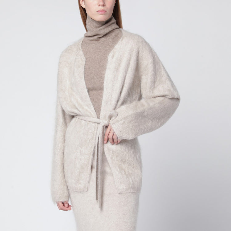 ALMADA LABEL Aria cardigan in taupe cashmere
