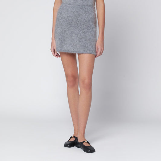 ALMADA LABEL Mimi skirt in grey cashmere