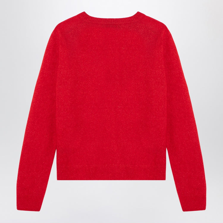 Roberto Collina Red sweater in cashmere and silk blend