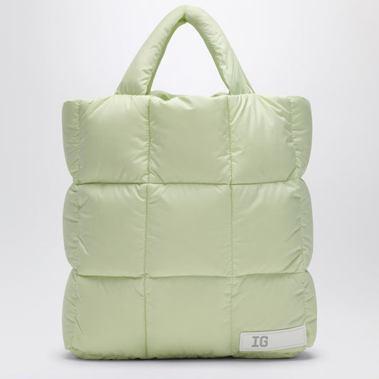 Il Gufo Lime yellow bag in microfibre nylon