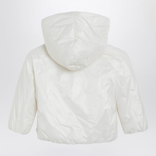 Teddy & Minou White hooded puffer jacket