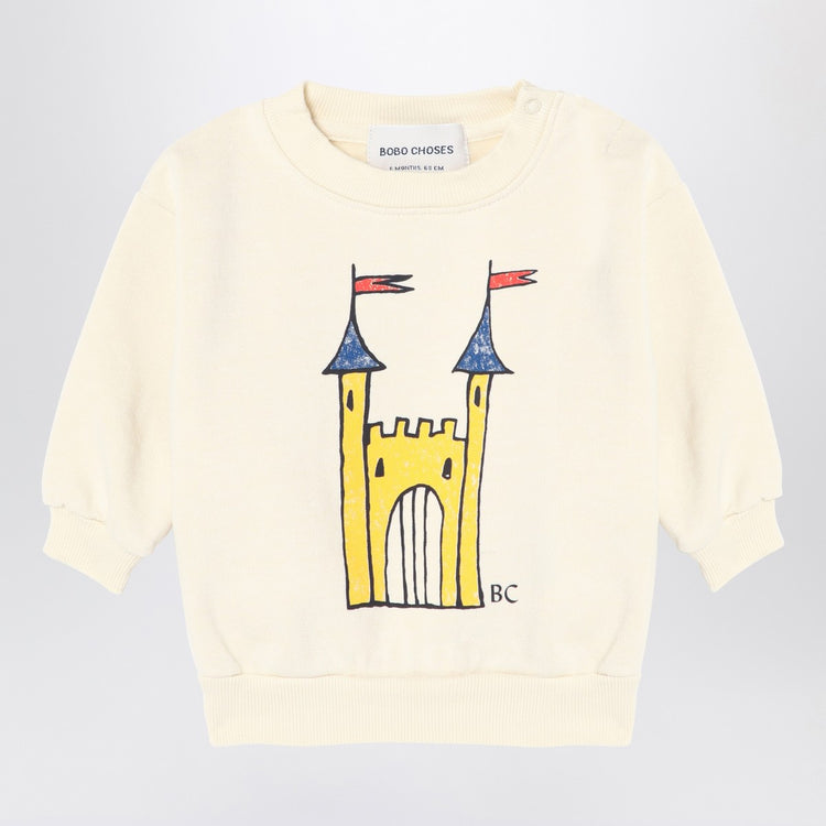 Bobo Choses Faraway Castle ivory sweatshirt