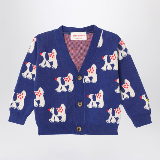 Bobo Choses Cardigan Fairy Dog navy blue