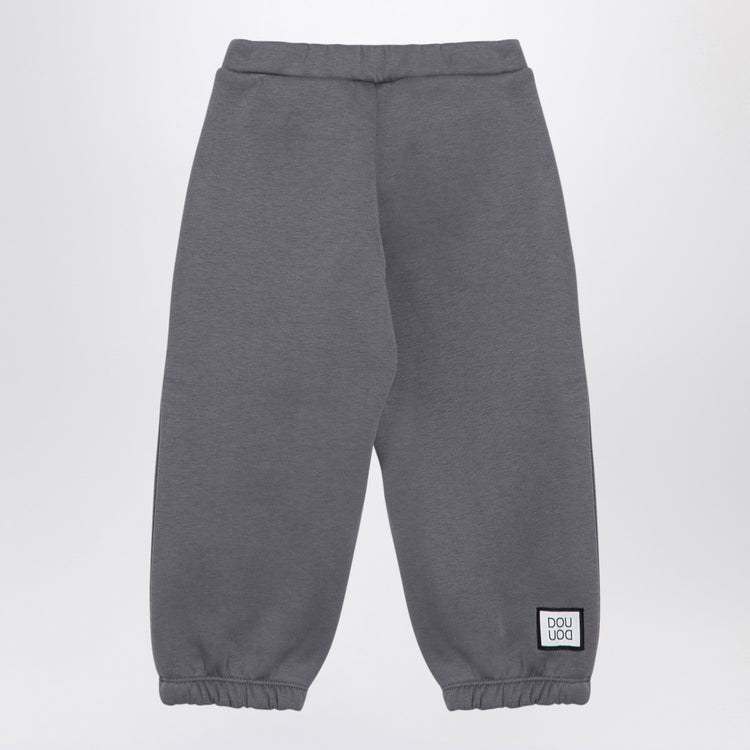 Douuod Grey cotton-blend jogging trousers