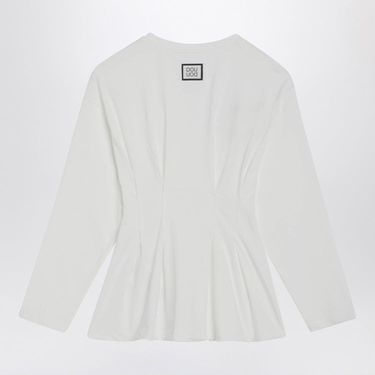 Douuod James sweater in ivory cotton